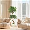 YORFULL Piante Finte Grandi, Albero di Baniano Pianta Finta Alta da 150 CM, Piante Finte Che Sembrano Vere, Piante Artificiali Adatte per Interno, Esterno, Casa, Ufficio, Giardino, Decorazione