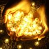 FerraDrend 100 Pezzi Mini Led a Batteria, Luci Led a Batteria Palloncini, Rotonde Luce per Palloncini Led Bianco Caldo per Matrimonio Compleanno Halloween Festa di Natale Capodanno Decorazione
