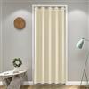 SK Studio Tende Oscuranti per Porta, Isolamento Termico Tenda Porta Finestra, Tenda Oscurante in Tinta Unita per Porta, armadio Beige, 120x200cm