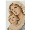 Generico QUADRO ELEGANTE E DELICATO MADONNA CON BAMBINO KIT COMPLETO PUNTO CROCE - JOLLY MERCERIA