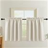PONY DANCE Tende Corte Oscuranti per Cameretta Bambina Tende Salotto Moderne con Tasca 2 Pezzi L 140 x A 90 cm Curtains Termiche Isolanti per Interni, Beige Chiaro