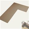 Generic Tappetino da cucina angolare antiscivolo, tappetino da cucina a forma di L, tappetini antiscivolo, lavabili, tappeti a forma di L, tappetino in gomma assorbente for pavimento da cucina, angoli antisci