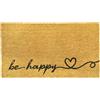 Comart - Zerbino Stay in Cocco - 40x70 cm - Tappeto Aciugapassi - per Ingresso Esterno e Interno - Antiscivolo - Antipioggia - Zerbino Fuori Porta - Facile da Pulire - Regalo per la Casa - Be Happy