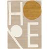 RugVista Future, Tappeto, Moderni, 140 x 200 cm, Rettangolare, Pelo medio, Lavabile solo a secco, Certificato Care & Fair, Beige/Giallo
