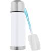 GRÄWE Thermos 350 ml, Bottiglia in Acciaio Inox, Thermos, Bottiglia Isolante per il Trasporto con Bicchiere, Antigoccia, Lavabile in Lavastoviglie, Bianco