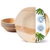 onlyleaf Palmware Servizio da Tavola in foglie di palma I 25 pezzi piastra di Palma rotonda Ø 25cm I Stoviglie biologiche biodegradabili Stoviglie da festa Stoviglie monouso compostabili
