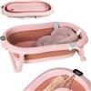 moovkee. Vaschetta Bagnetto Neonato Pieghevole 0-3 Anni - Vasca Neonato Bagnetto con Termometro - Vasca da Bagno con un Comodo Cuscino Stabilizzante