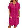 RYTEJFES Abito Estivo Donna Vestito Donna Estivo Vestiti Curvy Abitino Elegante Cotone Eleganti Casual Spiaggia Dress Abiti Lungo Summer Xxl Lunghi Estivi Dresses for Women Da Midi Maxi Lino Comodi Vestitino
