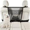 Umllpet Griglia per Cani per Auto con Tasche portaoggetti 69x57cm, Rete divisoria Universale in Nylon, barriera di Sicurezza per Sedile Posteriore e Anteriore
