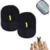 Mizijia 2pcs Guanto per Peli Gatto, Guanto Elettrostatico Peli Gatto, Double Sided Pet Grooming Gloves,Hands on Pet Static Hair Removal Gloves, Adatto per Abbigliamento, Divani e Tappeti