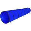 lionto Tunnel per cani, tunnel di gioco, tunnel di agilità, (M) 300 x 50 cm, blu