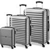 Modo by Roncato Venus Set 3 Trolley, Unisex - Adulto, Silver, L + M +C