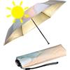 Knirps Ombrello tascabile US.050 Ultra Light Slim Manual con protezione UV e calore - Gold HeatShield - Marbled