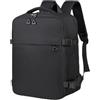 Treer Borse da Cabina Per Ryanair, 40x30x20 Zaino per Ryanair Bagaglio a Mano Zaini Borsa, Zaino da Viaggio Donna Uomo Cabina Travel Viaggio Casual Daypack per 15.6 Pc Portatile (Nero,40x30x20cm)