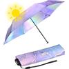 Knirps Ombrello tascabile US.050 Ultra Light Slim Manual con protezione UV con rivestimento iridescente - Watercolor