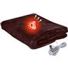 Generico Coperta Riscaldata - Cotone, Poncho Riscaldato Tramite USB, Indossabile | Coperta Elettrica Facile Da Regolare, Con 3 Impostazioni Di Calore E Timer Per La, L'escursionismo, Il Campeggio, Lavabi