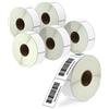 BETCKEY - 25mm x 76mm(1 in x 3 in) Perforated Etichette Termiche per Codice a Barre e Indirizzo Compatibile con stampanti Zebra e altre [6 Rotoli/3120 Etichette]