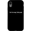 YO! Custodia per iPhone XR I Don't Do Revenge I Delete People Divertente Sarcasmo Citazione