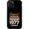 Vintage Birthday Collection Custodia per iPhone 11 Pro Originale 1977 Vintage Cassette Birthday Edition