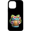 Island Bloom Designs Custodia per iPhone 13 Pro Max Vacanze estive a botte di fiori di ibisco tropicale