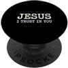 Vintage Christian Catholic Religion Gesù confido in te Divina Misericordia Fede cattolica PopSockets PopGrip Adesivo
