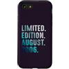 Birthday Gift Limited Edition August 200 Custodia per iPhone SE (2020) / 7/8 Edizione Limitata Agosto 2006 Retro Vintage 2006