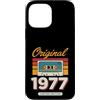 Vintage Birthday Collection Custodia per iPhone 13 Pro Max Originale 1977 Vintage Cassette Birthday Edition