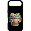 Island Bloom Designs Custodia per iPhone Air Vacanze estive a botte di fiori di ibisco tropicale