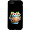 Island Bloom Designs Custodia per iPhone SE (2020) / 7/8 Vacanze estive a botte di fiori di ibisco tropicale