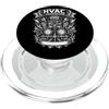 Trade Legends Collective Tecnico HVAC Riscaldamento Raffreddamento Refrigerazione Design PopSockets PopGrip per MagSafe