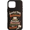 The Coffee & Ghost Club Custodia per iPhone 16 Pro Max Halloween Ufficio Umorismo Incontro Scherzo E-mail collega