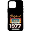 Vintage Birthday Collection Custodia per iPhone 16 Pro Max Originale 1977 Vintage Cassette Birthday Edition