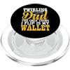 Divertente regalo per twirling con bacch Twirling Dad The Only Thing I Flip Is My Wallet PopSockets PopGrip per MagSafe