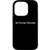 YO! Custodia per iPhone 14 Pro I Don't Do Revenge I Delete People Divertente Sarcasmo Citazione