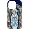 Happy Catholics Custodia per iPhone 14 Pro Rosario Nostra Signora di Lourdes Beata Madre Maria Cattolica