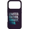 Birthday Gift Limited Edition August 200 Custodia per iPhone 17 Pro Edizione Limitata Agosto 2008 Retro Vintage 2008