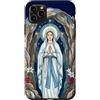 Happy Catholics Custodia per iPhone 11 Pro Max Rosario Nostra Signora di Lourdes Beata Madre Maria Cattolica