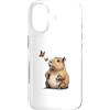 Timowo Studio Custodia per iPhone 17 Capibara Con Farfalle