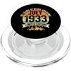 Vintage July 1933 93rd Birthday Gifts Me Vintage 93 Compleanno Decorazioni Uomo 93yr 1933 93° Compleanno PopSockets PopGrip per MagSafe