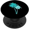 ArtAttack Palme Blu Aqua Turchese PopSockets PopGrip Adesivo