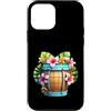 Island Bloom Designs Custodia per iPhone 12 mini Vacanze estive a botte di fiori di ibisco tropicale