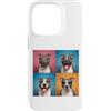 Pitbull Terrier Puppy Lover PS Custodia per iPhone 14 Pro Pitbull Terrier Pet Face Portrait Photobooth con occhiali da sole