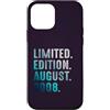 Birthday Gift Limited Edition August 200 Custodia per iPhone 12 mini Edizione Limitata Agosto 2008 Retro Vintage 2008