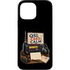 Jimbeels Custodia per iPhone 13 Pro Max QSL CARD CALM Radio Cartolina Stazione