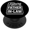 Minimalist Humorous Sarcasm Comedy Joke Divertente futuro padre legge dicendo sarcastico PopSockets PopGrip Adesivo