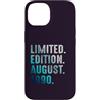 Birthday Gift Limited Edition August 199 Custodia per iPhone 14 Edizione Limitata Agosto 1990 Retro Vintage 1990