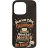 The Coffee & Ghost Club Custodia per iPhone 13 Pro Halloween Ufficio Umorismo Incontro Scherzo E-mail collega