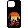 Italy Vintage Travel Souvenir Co Custodia per iPhone 16 Pro Max Souvenir di viaggio vintage Italia