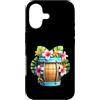 Island Bloom Designs Custodia per iPhone 17 Vacanze estive a botte di fiori di ibisco tropicale