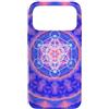 Ancient Sacred Geometry Stylish Shapes M Custodia per iPhone 17 Pro Max Cubo di Metatron Geometria Sacra Blu Arancione Forme Mania